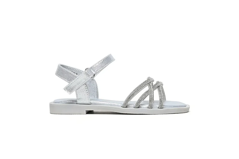 Cuple Girls embellished slingback slide sandals