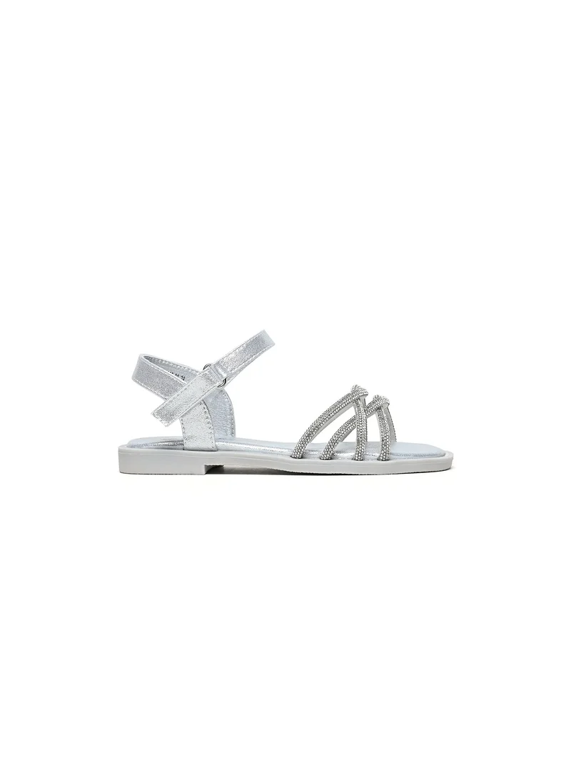 كيوبل Girls embellished slingback slide sandals