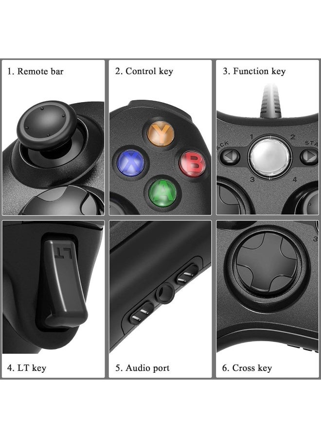 وحدة تحكم سلكية 2.4 جيجاهرتز لأجهزة Xbox 360/ Xbox 360 Slim/ أجهزة الكمبيوتر التي تعمل بنظام Windows - Image 4