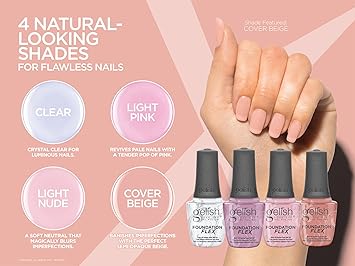 Gelish Foundation Flex Light Nude SoakOff Rubber Base Nail Gel 15ml - Image 3
