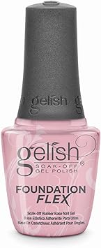 Gelish Foundation Flex Light Nude SoakOff Rubber Base Nail Gel 15ml - Image 1