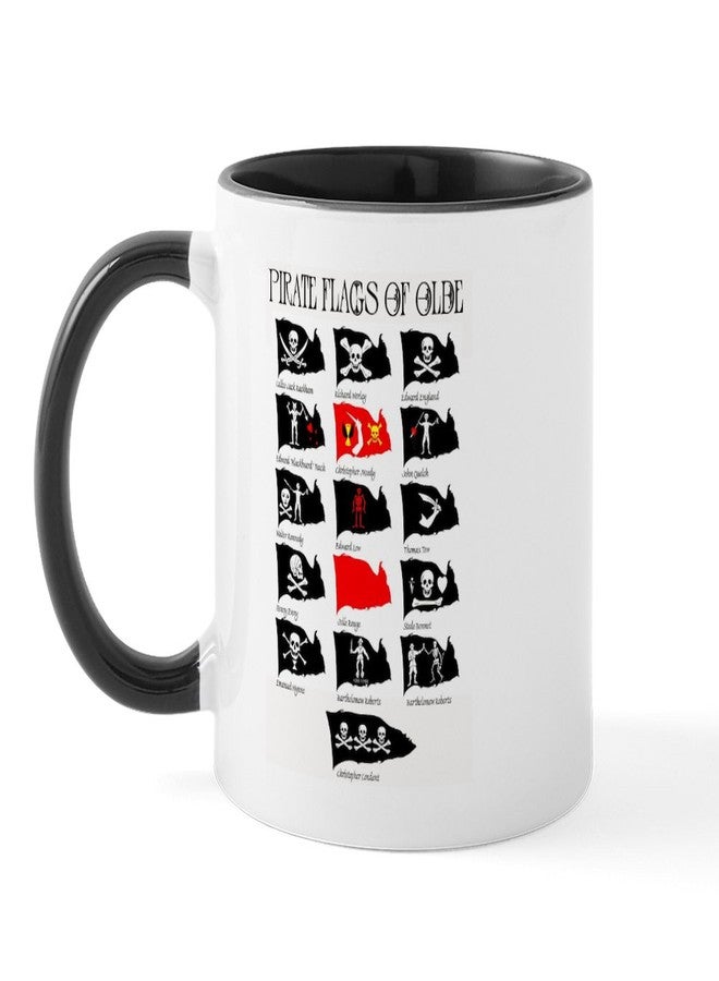 cafe press CafePress Pirate Flags Jolly Roger Mug 11 oz (325 ml) Ceramic Coffee Mug - Image 1