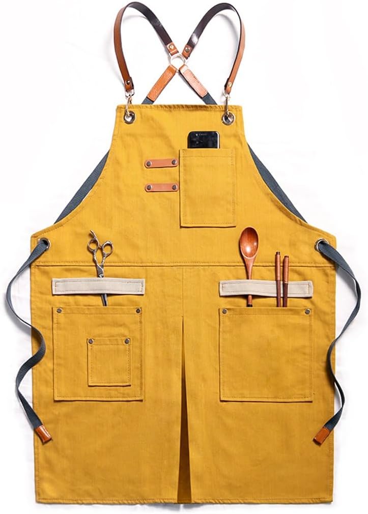 Apron Denim Hairstylist Milk Tea Cake Shop Barista - Image 1