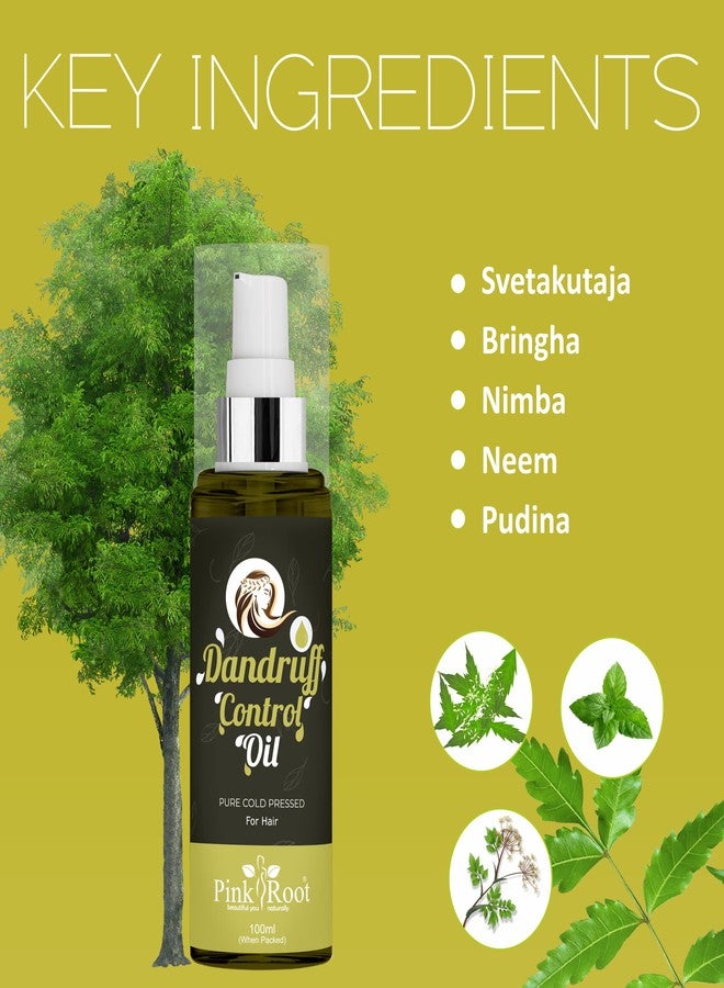 الجذر الوردي زيت بينك روت للتحكم في قشرة الرأس 100 مل | يساعد في تقليل القشرة، ويمنع الحكة، ويغذي فروة الرأس | زيت للشعر - Image 4