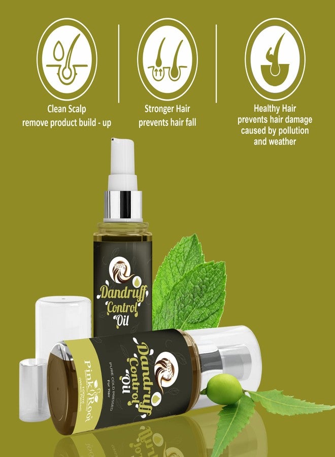 الجذر الوردي زيت بينك روت للتحكم في قشرة الرأس 100 مل | يساعد في تقليل القشرة، ويمنع الحكة، ويغذي فروة الرأس | زيت للشعر - Image 3