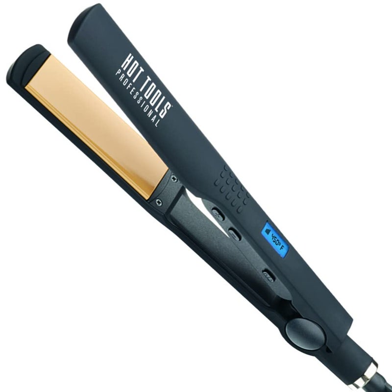 Hot Tools Pro Artist Nano Ceramic Flat iron  Wide Plate for Faster Styling 114 in