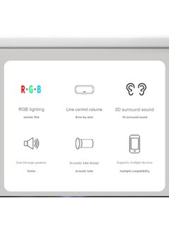 Generic RGB Colorful Mini USB Wired Speakers - Desktop Computer Sound System  - Image 3