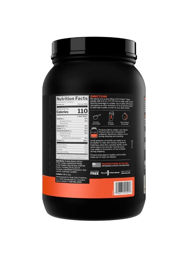 RULE 1 RULE1 - PROTEIN ISOLATE 30 SERV / 1.98LB VANILLA CREME - Image 3