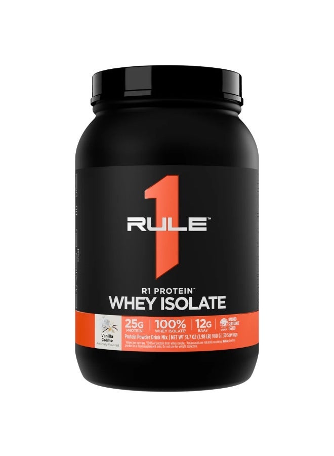 RULE 1 RULE1 - PROTEIN ISOLATE 30 SERV / 1.98LB VANILLA CREME - Image 1