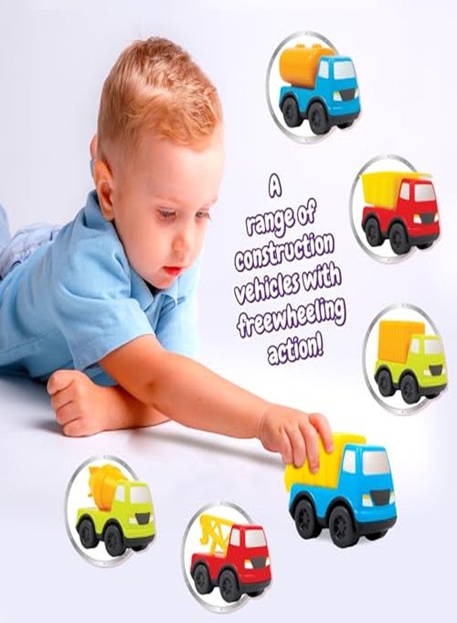 Giggles Funskool, Mini Vehicles Garbage Truck, Multicolour Push and Go Construction Vehicle, Develops Motor Skills, 12 Months & Above, Infant and Preschool Toys - Image 4