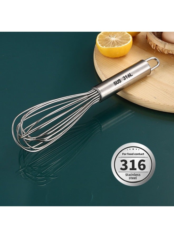 316 Food Stainless Steel Egg Beater Manual Thickening Mixing Rod And Noodle Egg Whisk Extended Baking Tool-Color: 25.1cm Pieces  - Image 1