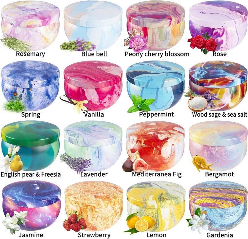 Howemon 16 Pack Scented Candles Set for Home, Relaxing Stress Relief, Aromatherapy - Natural Soy Wax and Fragrance - Gifts for Women, Mom, Best Friend, Wife, Birthday - Image 2