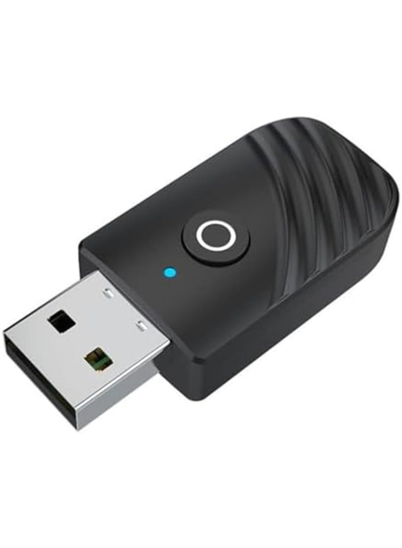 SYOSI USB Bluetooth Adapter, Bluetooth 5.0 Dongle Transmitter & Receiver for PC, TV, Car, Headphones & Stereo Systems, 3.5mm AUX Bluetooth Adapter for Wireless Audio Streaming (Black) - Image 2