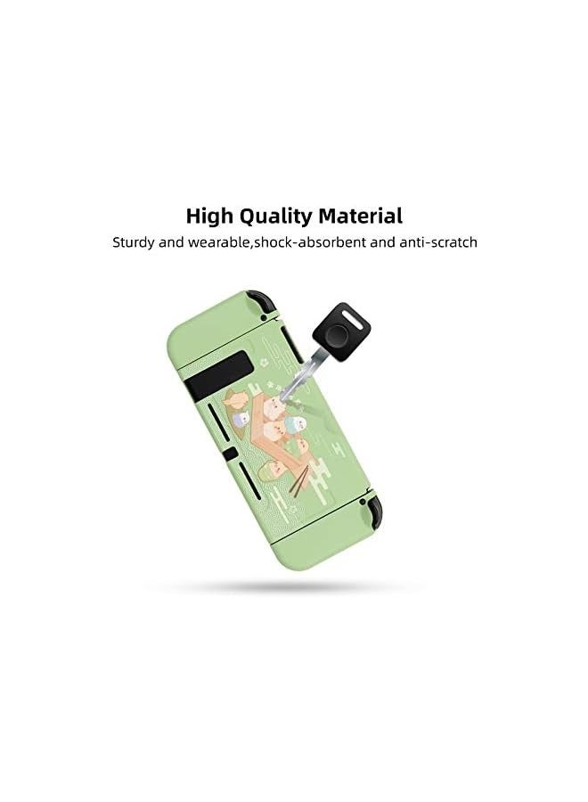 PROMASS Protective Case Compatible with Nintendo Switch, Soft TPU Slim Case Cover Compatible with Nintendo Switch Console and Joy-Con (Little Parrots) [video game] - Image 4