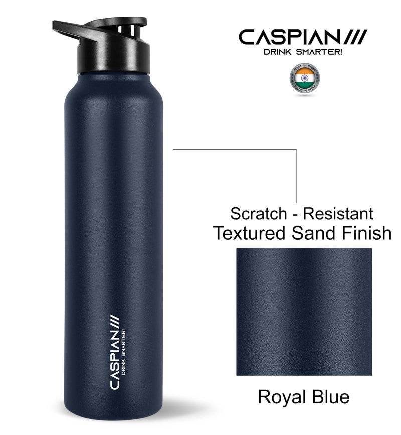 CASPIAN /// Hike ISI Certified Stainless Steel Water Bottle 1ltr.(Multi-colors, 1 Litre, Set of 6) | Leak Proof Sipper for Fridge Home Office Travel School Kids Boys Girls Adults Sports Gym| BPA Free - Image 2