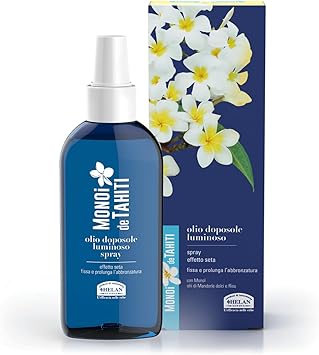 Helan Monoi de Tahiti After Sun Lotion Body Spray with Tan Enhancer Aftersun with Almond Oil for Hydrated Skin Body Oil for Silky Bright Effect Moisturising Body Lotion 150 ml Made in Italy - Image 1