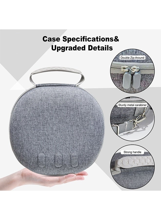 DUNISO Hard Case for Meta Oculus Quest 3 VR Gaming Headset&Touch Controllers,Carrying Bag Organizer Case with Mesh Pocket,Waterproof Shockproof,Suitable for Travel and Home Storage,Grey - Image 5