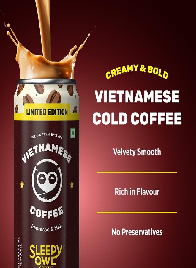 Sleepy Owl Vietnamese Cold Coffee Liquid | 4 X 230Ml Cans | Made With Real Milk & Coffee | No Preservatives - Image 4