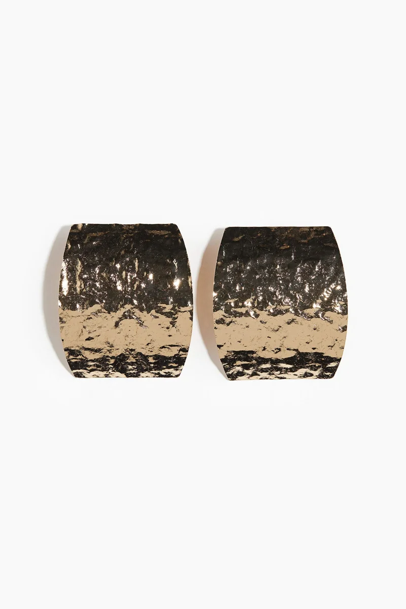 H&M Large hammered earrings