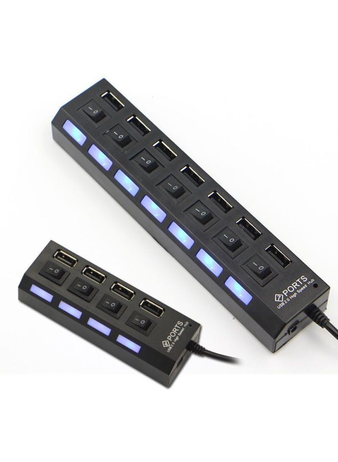 Usb Multi-port Switch Hub Concentrator Mouse Keyboard Usb Flash Drive Card Reader Printer High-speed Expander Digital Computer-Number Of Interfaces:Switch Four [white]]  - Image 4