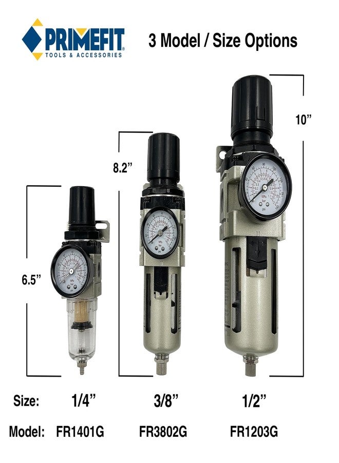 Primefit FR1203G 1/2-Inch Air Filter Regulator Combo with Gauge - Image 2