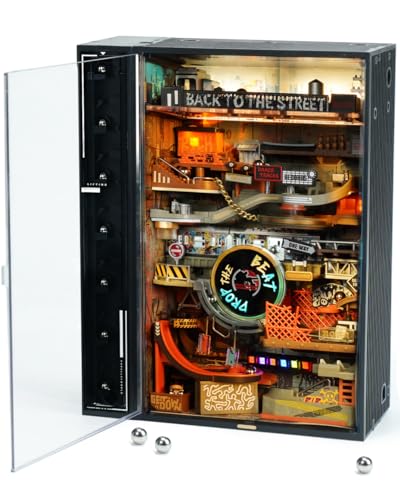 ROKR 3D Puzzle for Adults Electric Marble Run Model Kits Parallel World Hiphop Street Desk Decoration Building Sets for Boys Girls Birthday Gifts - Image 1