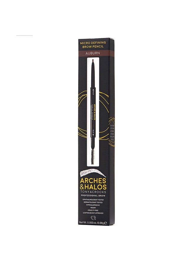 Arches & Halos Micro Defining Brow Pencil - Fuller and More Defined Brows - Long-Lasting, Smudge Proof, Rich Color - Dual Ended Pencil with Brush - Vegan and Cruelty Free Makeup - Auburn - 0.003 oz - Image 5