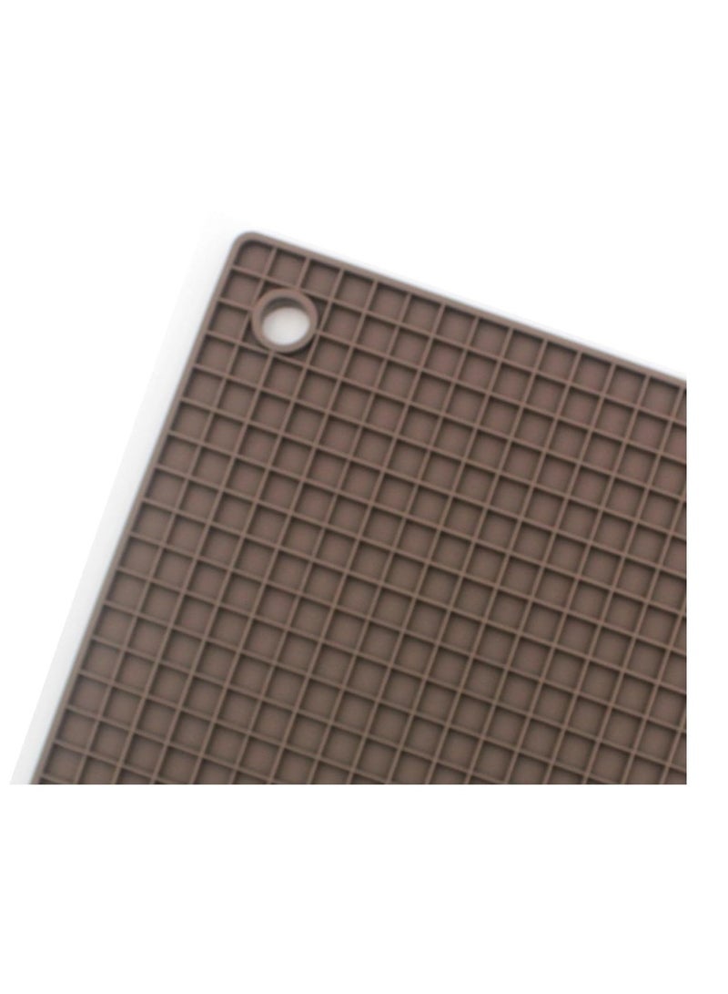Auroware DIning Kitchen Silicon Table Mat Square Set of 4 Piece Heat Resistance, Easy to clean, Water Resistance Protect Table Surface for home - Image 2