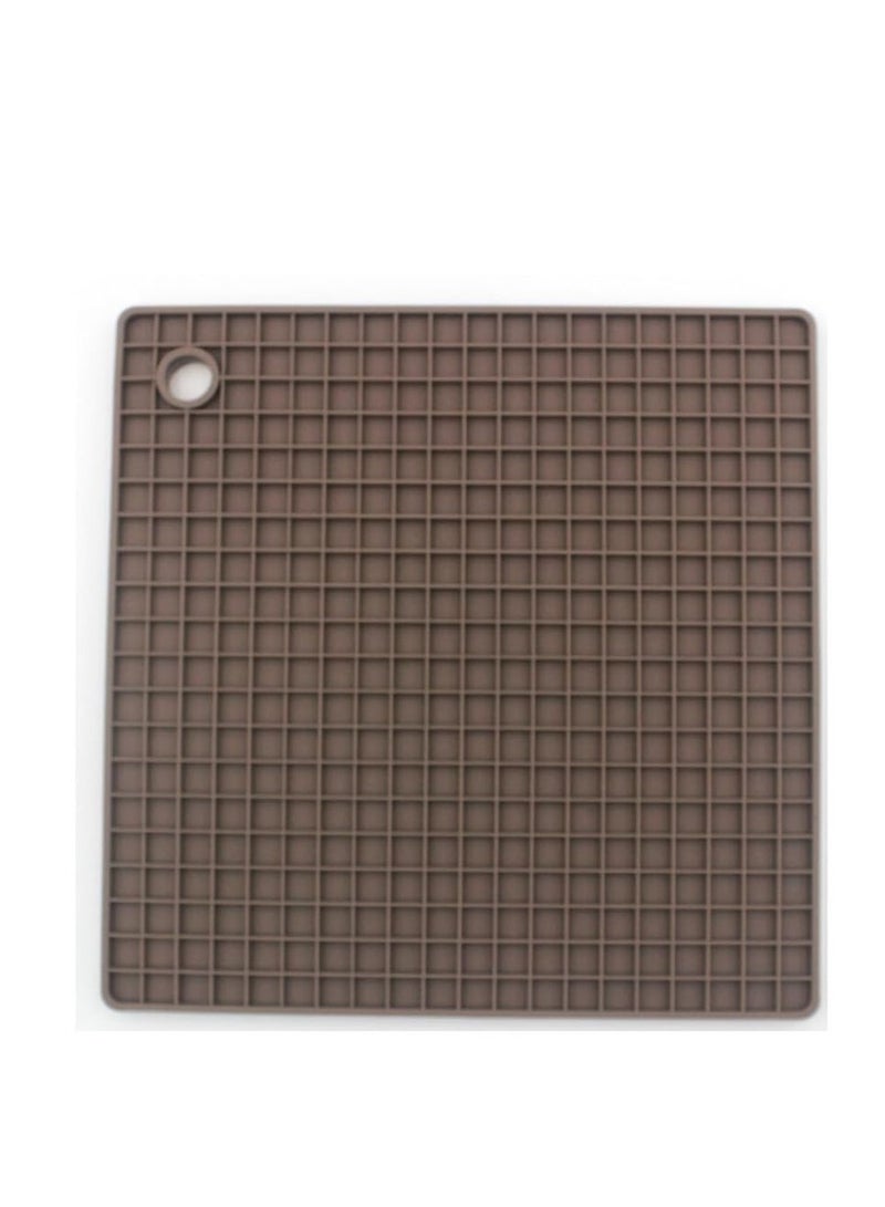 Auroware DIning Kitchen Silicon Table Mat Square Set of 4 Piece Heat Resistance, Easy to clean, Water Resistance Protect Table Surface for home - Image 3