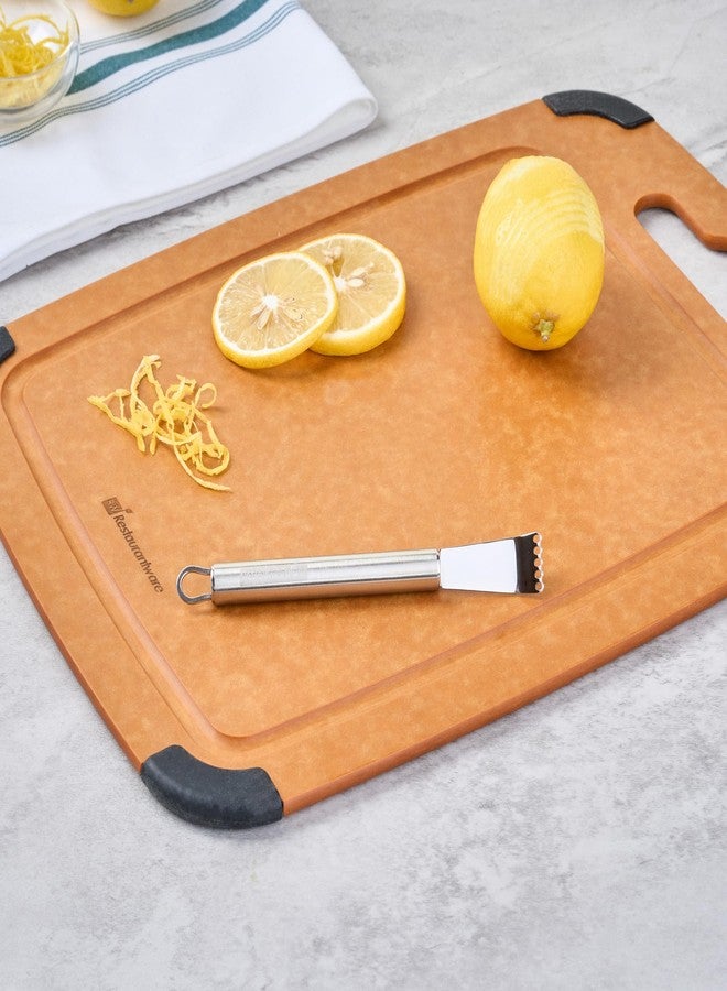 ريستورنت وير مبشرة حمضيات من الفولاذ المقاوم للصدأ من ريستورانت وير - أداة بار مبشرة ليمون ألمانية قياسية بشفرات دقيقة، آمنة للغسل في غسالة الأطباق - أداة تقشير وبشر الفواكه للطبخ والخبز والكوكتيلات - Image 3