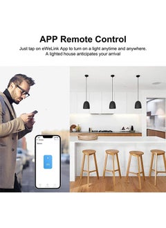 Arabest WiFi Smart Wall Light Switch, Wireless Switches, No Neutral Wire Required, Compatible with Alexa and Google Home, APP Remote Control Touch Switch, No Hub Required, Voice Control (Glod 4 Gang)  - Image 5