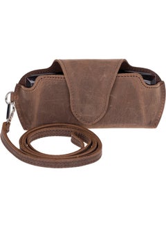 PLM Riviera Leather Strap Glasses Case Caramel  - Image 1