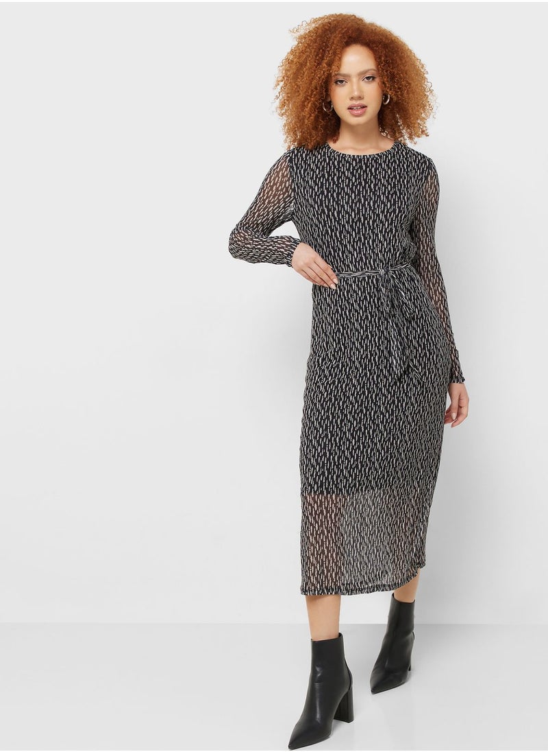 Jacqueline de Yong Print Midi Dress  - Image 4
