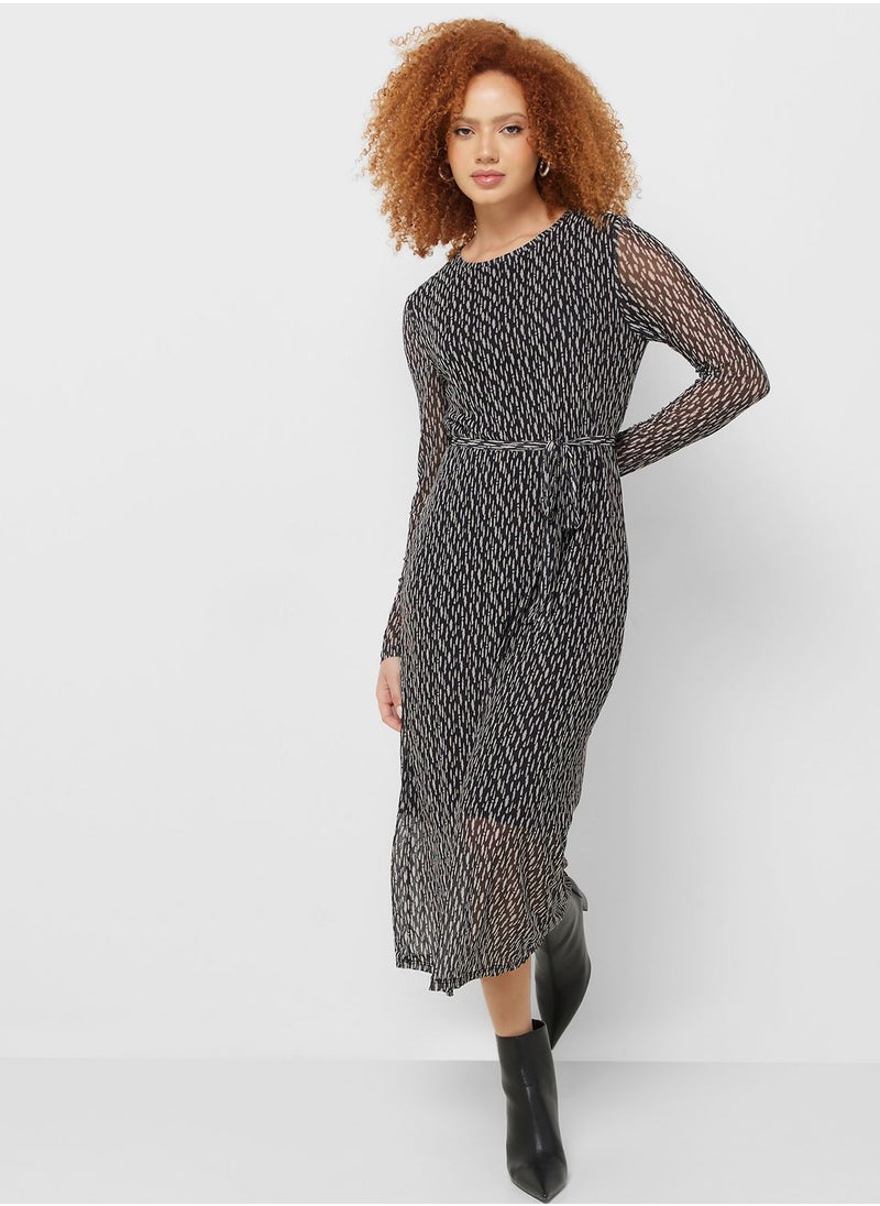 Jacqueline de Yong Print Midi Dress  - Image 1