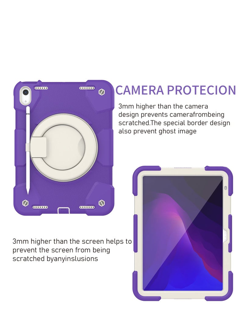 GULFLINK Rugged Heavy Duty Protective Case  for ipad 10th 10.9 inch 2022（A2757/A2777）Catharanthus roseus  - Image 2