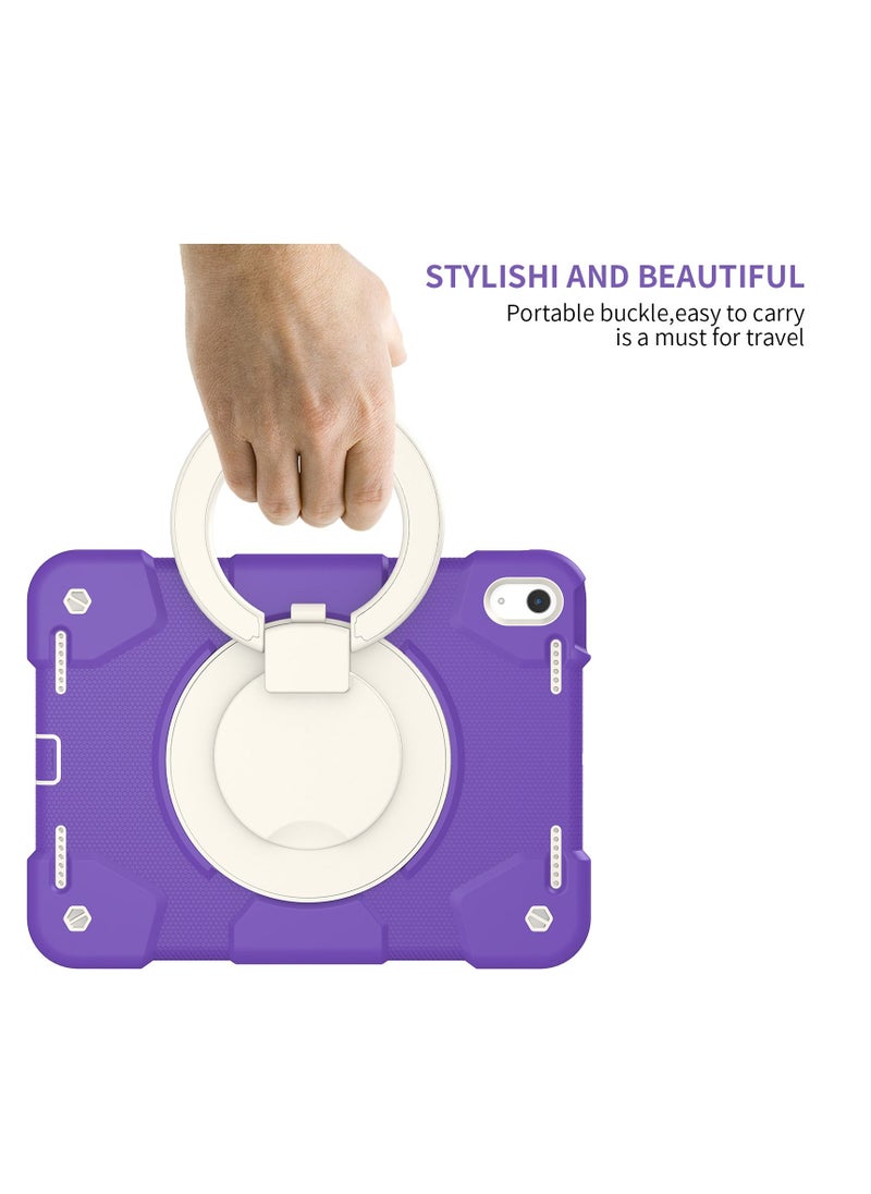 GULFLINK Rugged Heavy Duty Protective Case  for ipad 10th 10.9 inch 2022（A2757/A2777）Catharanthus roseus  - Image 3