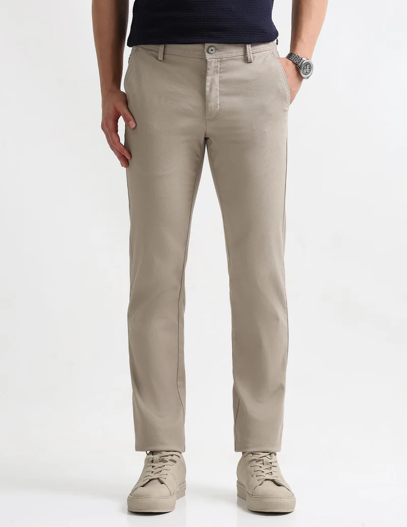 Arrow Textured Regular Fit Trousers