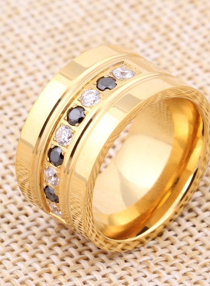 Loquat Stainless Steel Solid Polished Signet Ring