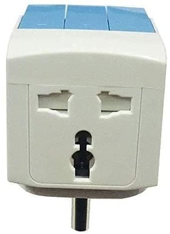 Krifa Enterprise Krifa Enterprise 3 Way Plug Adapter Switch 3 PIN Universal Conversion Plug 3 in 1 MultiPlug Individual Switch  - Image 2