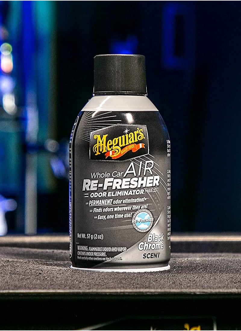 Meguiars Car Air Freshener Freshener and Deodorant 57gm with Black Chrome Scent  - Image 5