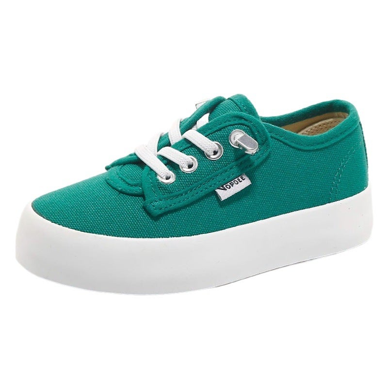 Children''s Shoes, Boys'' Low-Top Shoes, 2026 Spring and Autumn Models, Baby Girls'' Cloth Shoes, Kids'' Elastic Band Korean Style Kidsren''s Canvas Shoes - Image 1
