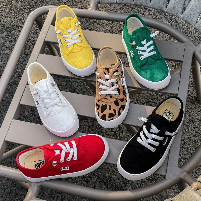 Children''s Shoes, Boys'' Low-Top Shoes, 2026 Spring and Autumn Models, Baby Girls'' Cloth Shoes, Kids'' Elastic Band Korean Style Kidsren''s Canvas Shoes - Image 2