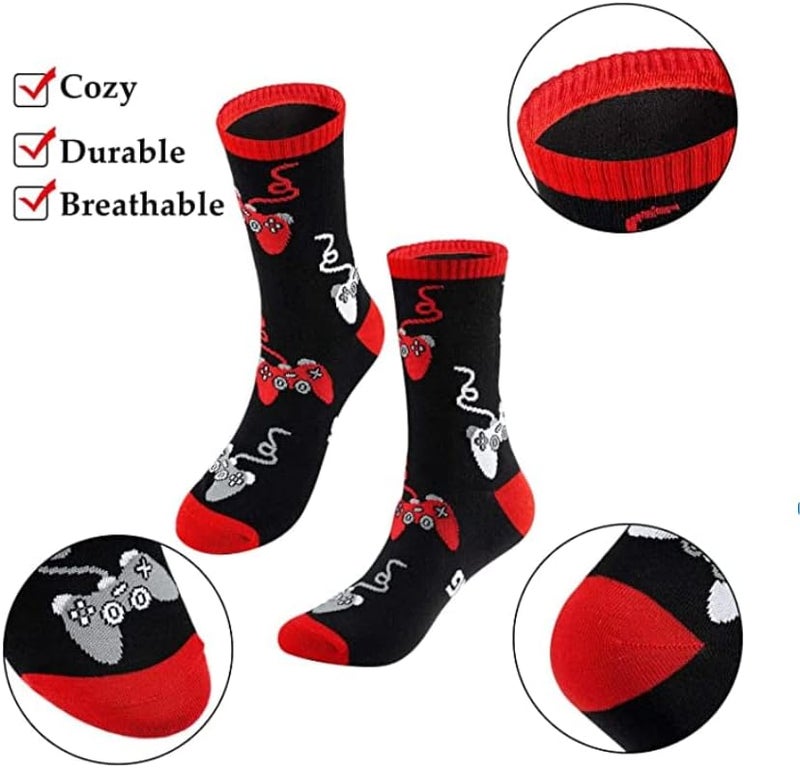 NDLBS Funny Christmas Gifts Novelty Gaming Socks Christmas Stocking Stuffers for Men Teens Boys Kids Him Adult Xmas Gifts - Image 3