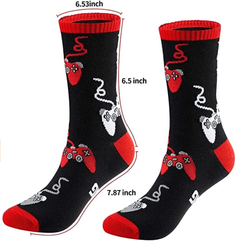 NDLBS Funny Christmas Gifts Novelty Gaming Socks Christmas Stocking Stuffers for Men Teens Boys Kids Him Adult Xmas Gifts - Image 1