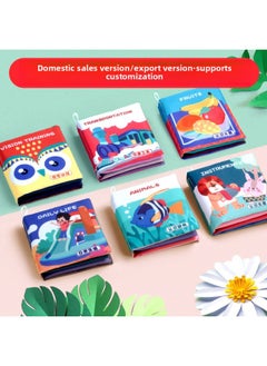 Generic Early Education Children's Cloth Book Baby Cognitive Toys Can Bite Poached And Tear Cloth Book Toys-Color:4 English Cloth Books (storage Bag Packaging) More Than 500 Sets Of Price To Talk About Separately  - Image 2