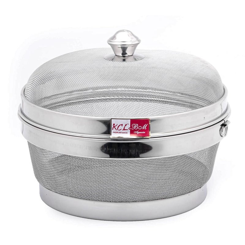 KCL Stainless Steel - Miska Fruit & Vegetable Basket with Lid | 10 Inch Premium Modern Design Mesh Basket | Must Have Kitchen Essential - Image 4