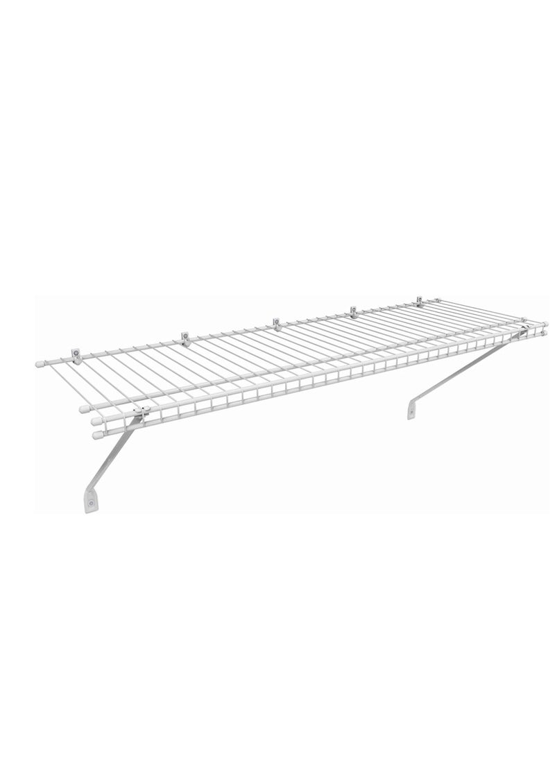 ClosetMaid ClosetMaid Wire Shelf Kit with Hardware, 3 Ft. Wide, For Pantry, Closet, Laundry, Utility Storage, White Vinyl Finish  - Image 1
