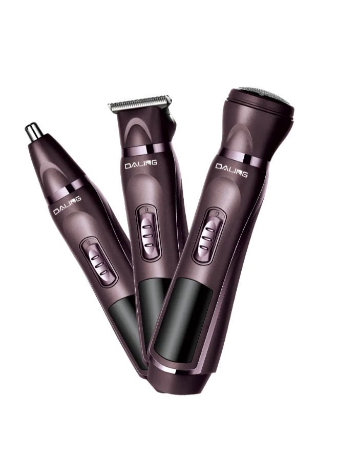 Daling Ear and Nose Hair Trimmer Rechargeable 3-in-1 Versatile for Men Professional Painless Electric Shaver for Nose Ear Beard Facial Pubic Hair Body Hair Trimmer for Men&Women, Wet or Dry Use - Image 3