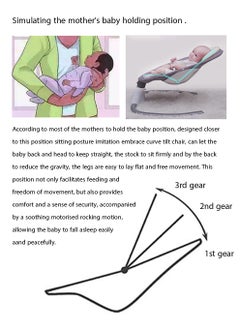Arabest Baby Bouncer Smart Bluetooth Baby Rocking Chair New Style Electric Cradle Bed Smart Sensor Swing Newborn Shaker With Remote Control  - Image 3