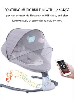 Arabest Baby Bouncer Smart Bluetooth Baby Rocking Chair New Style Electric Cradle Bed Smart Sensor Swing Newborn Shaker With Remote Control  - Image 4